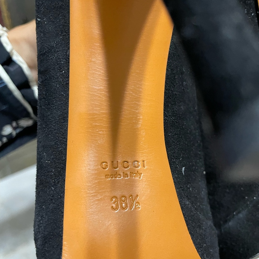 Gucci Tassel Platform Booties 38.5 - image 4